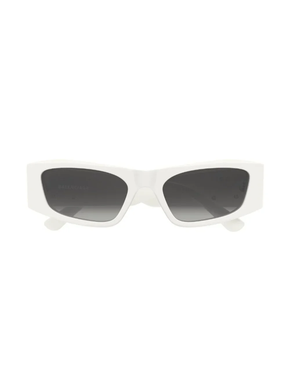New Balenciaga Women's Sunglasses White Grey Lens Acetate Frame BB0478S 004 55